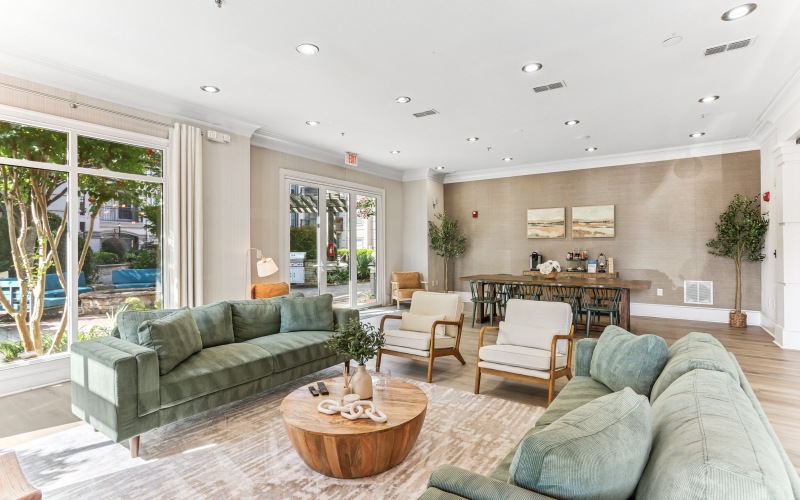 Resident lounge at Avana Uptown apartments in Atlanta, GA