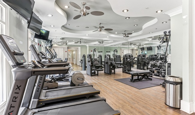 Fitness center at Avana Uptown apartments in Atlanta, GA Fitness center at Avana Uptown apartments in Atlanta, GA