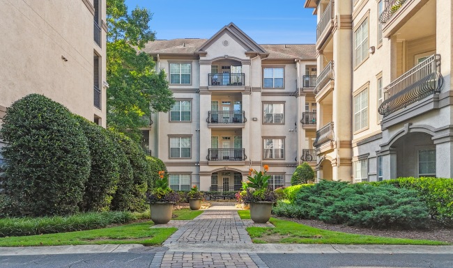 Building exterior at Avana Uptown apartments in Atlanta, GA Building exterior at Avana Uptown apartments in Atlanta, GA