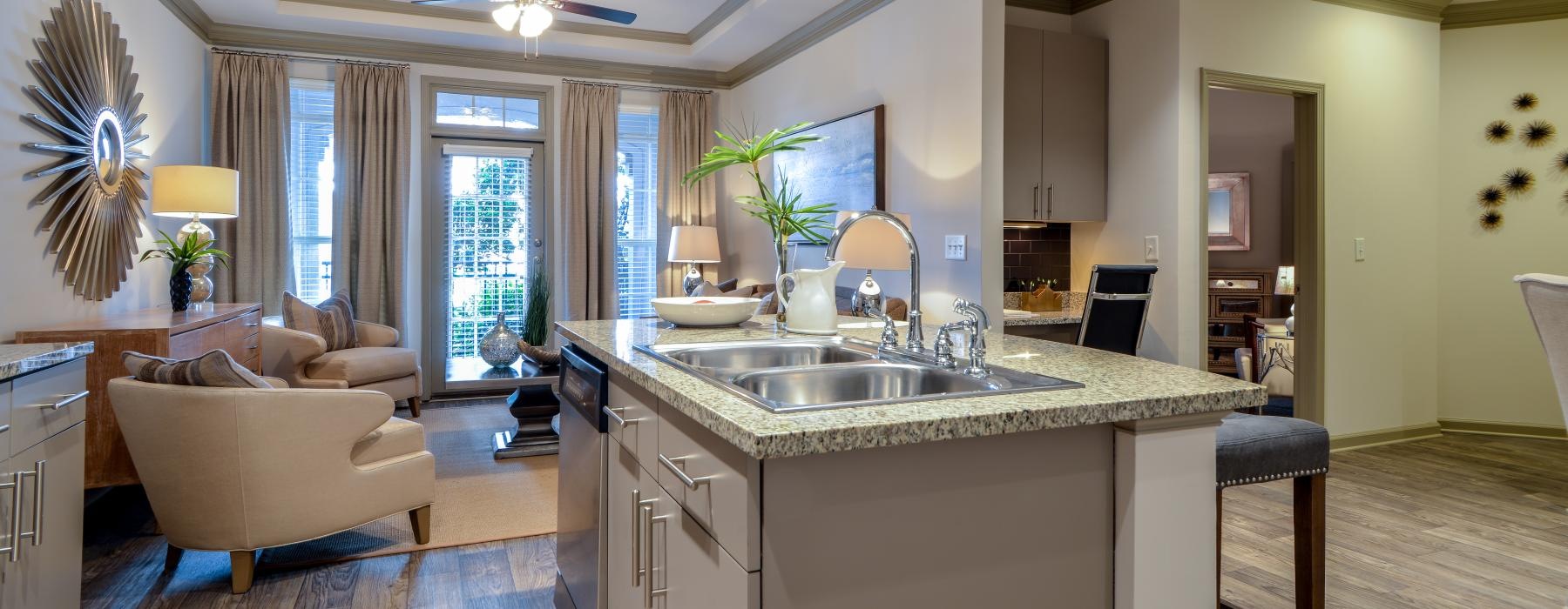 kitchen island with sink